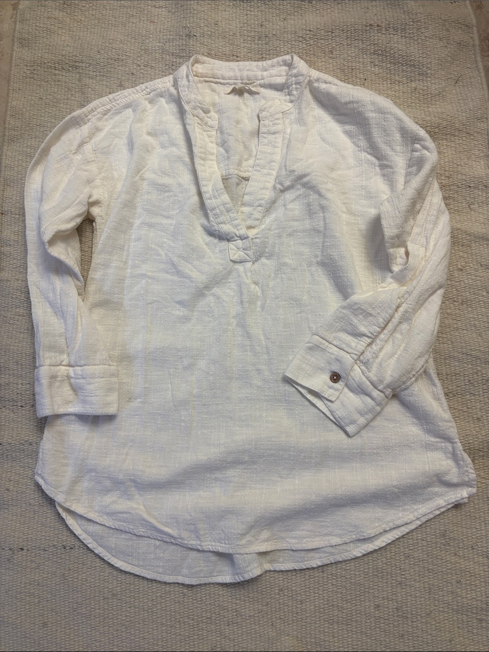 Cream Rip Curl Tunic Top beach cover up
